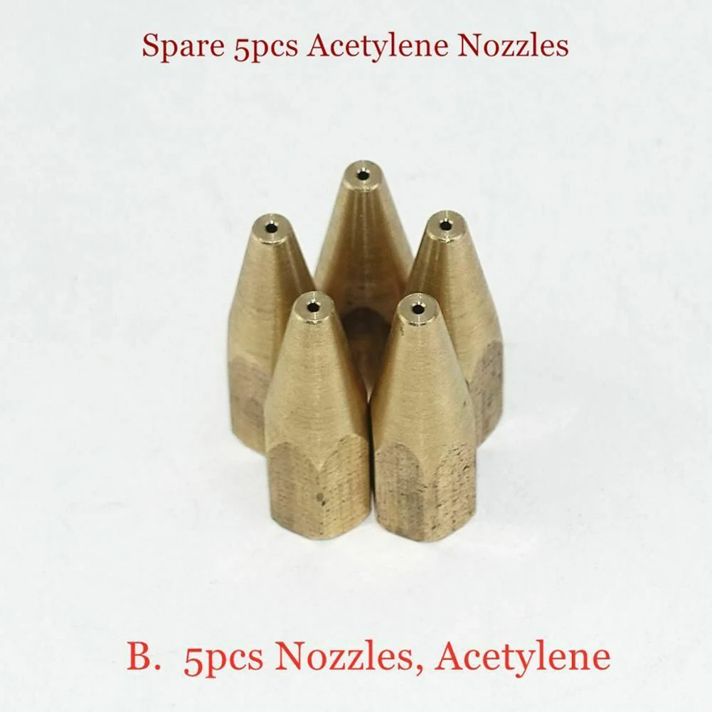 5pcs H01-2 Gas Brazing Torch Nozzle Oxygen Propane Acetylene Liquified Gas For Steel Copper Aluminum Solder Welding Torch
5pcs H01-2 Gas Brazing Torch Nozzle Oxygen Propane Acetylene Liquified Gas For Steel Copper Aluminum Solder Welding Torch