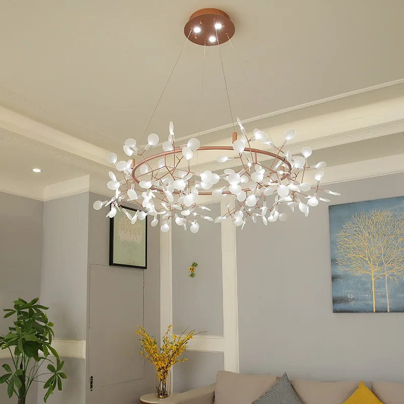 Modern Glass LED Firefly Chandelier Industrial Light Fixture Living Room Dinning Room Hotel Decor Black Gold Hanging Lamp
Modern Glass LED Firefly Chandelier Industrial Light Fixture Living Room Dinning Room Hotel Decor Black Gold Hanging Lamp
