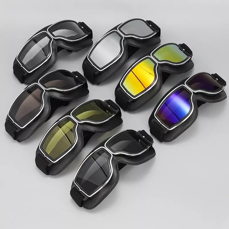 NEW2023 Vintage Motorcycle Goggles Retro Motorbike Scooter Biker ATV Glasses Universal Helmet Goggles Foldable Vintage Off-Road
NEW2023 Vintage Motorcycle Goggles Retro Motorbike Scooter Biker ATV Glasses Universal Helmet Goggles Foldable Vintage Off-Road