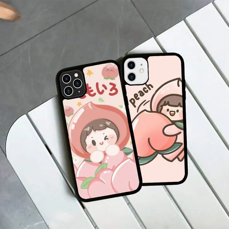cute girl Peach Phone Case Silicone PC+TPU Case for iPhone 11 12 13 Pro Max 8 7 6 Plus X SE XR Hard Fundas
cute girl Peach Phone Case Silicone PC+TPU Case for iPhone 11 12 13 Pro Max 8 7 6 Plus X SE XR Hard Fundas