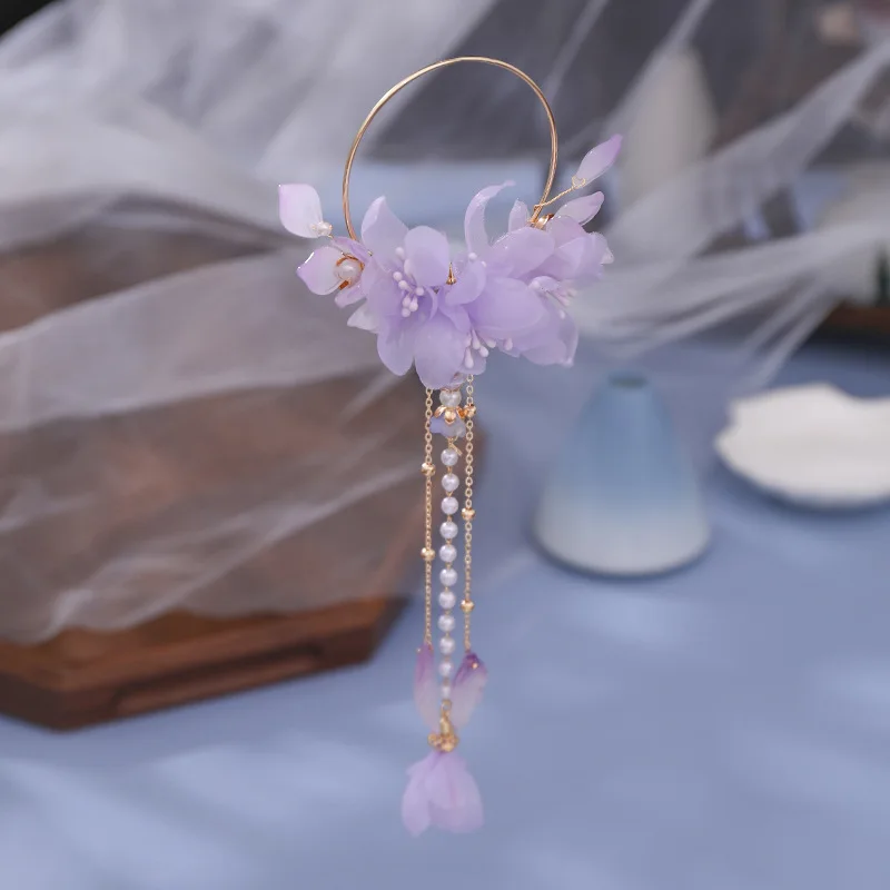 Палочки для волос Fairy, китайские, с фиолетовыми кисточками, винтажные, головной убор с жемчужинами, для невесты
Палочки для волос Fairy, китайские, с фиолетовыми кисточками, винтажные, головной убор с жемчужинами, для невесты