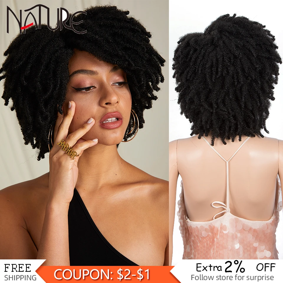 Short African Braided Wigs Free Shipping Soft Synthetic Natural Black Wig For Black Women Brown Deadlox Braiding Fluffy Hair
Short African Braided Wigs Free Shipping Soft Synthetic Natural Black Wig For Black Women Brown Deadlox Braiding Fluffy Hair