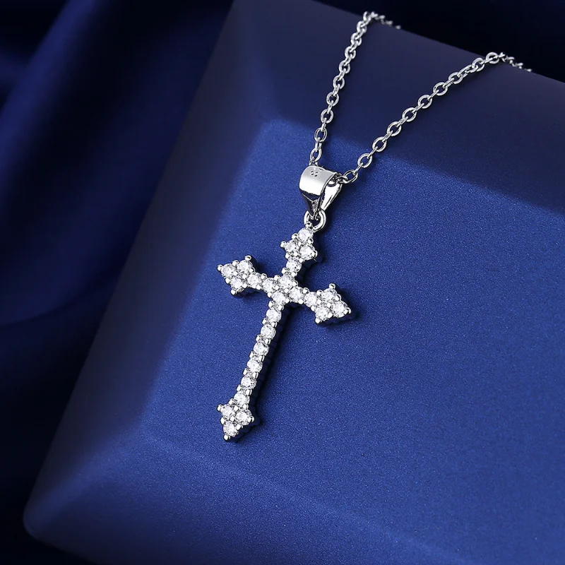Cross Necklace Pendant Inlaid with High Quality Zircon, European and American Fashion New Party Couple Gift Commemorative
Cross Necklace Pendant Inlaid with High Quality Zircon, European and American Fashion New Party Couple Gift Commemorative