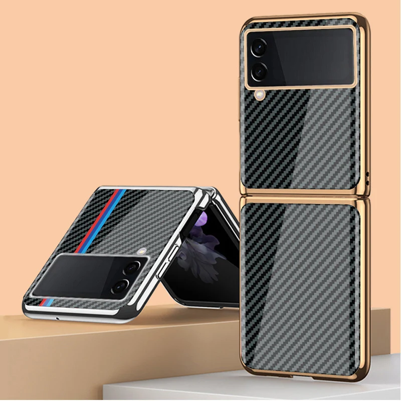 Funda Case for Samsung Galaxy Z Flip 3 Z Flip 4 Z Flip 2 Z Fold 4 Splicing Carbon Fiber Plating Tempered Glass Phone Case Cover
Funda Case for Samsung Galaxy Z Flip 3 Z Flip 4 Z Flip 2 Z Fold 4 Splicing Carbon Fiber Plating Tempered Glass Phone Case Cover