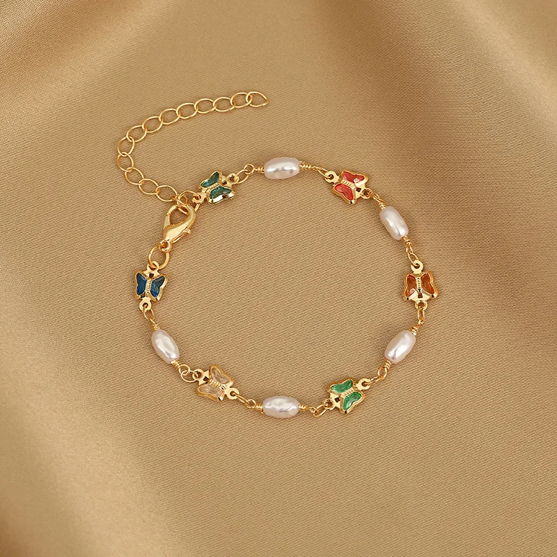 Bracelets Women Girls New Fashion Butterfly Star Beaded Pendant Bracelet Wristbands Elegant Colorful Love Heart Link Chain
Bracelets Women Girls New Fashion Butterfly Star Beaded Pendant Bracelet Wristbands Elegant Colorful Love Heart Link Chain