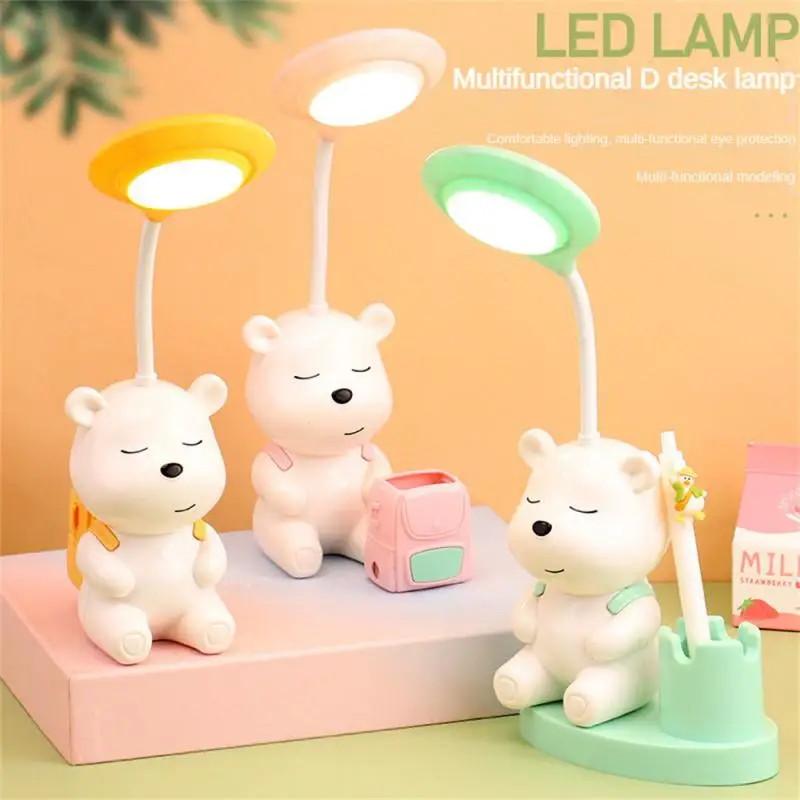 Table Lamp Child Student With Pencil Sharpener Multi-function Eye Care Cartoon Bear Shape Home Lighting Supplies Foldable Light
Table Lamp Child Student With Pencil Sharpener Multi-function Eye Care Cartoon Bear Shape Home Lighting Supplies Foldable Light