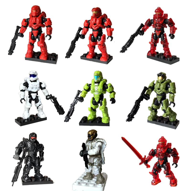 

Экшн-фигурка Mega Bloks, игрушечная мини-модель, оружие, солдат, сборный конструктор, игры, коллекционная Подарочная игрушка