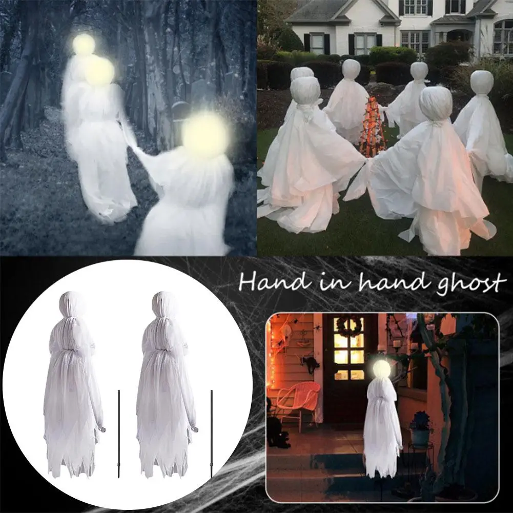 

Halloween Light-Up Witches Ghost Halloween Decoration Voice-activated Horror Props Creepy Skeleton For Halloween Home Garde W5G2