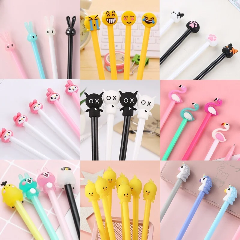 Creative cartoon gel pen students cute funny animals and plants love black signature writing tools
Creative cartoon gel pen students cute funny animals and plants love black signature writing tools