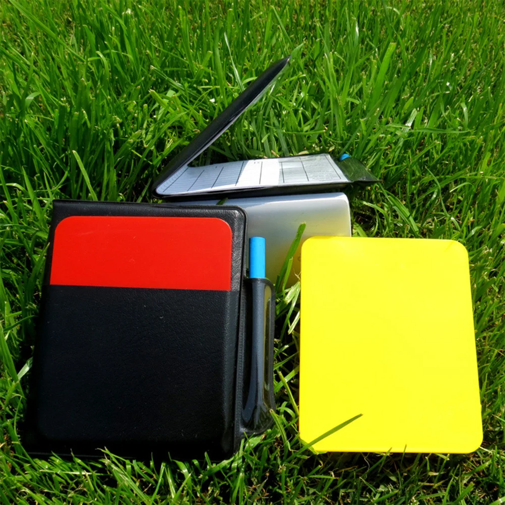 1PC Red Yellow Referee Cards Caution and Dismissal Cards Whistle for Football Soccer Soccer Referee Warning Cards
1PC Red Yellow Referee Cards Caution and Dismissal Cards Whistle for Football Soccer Soccer Referee Warning Cards