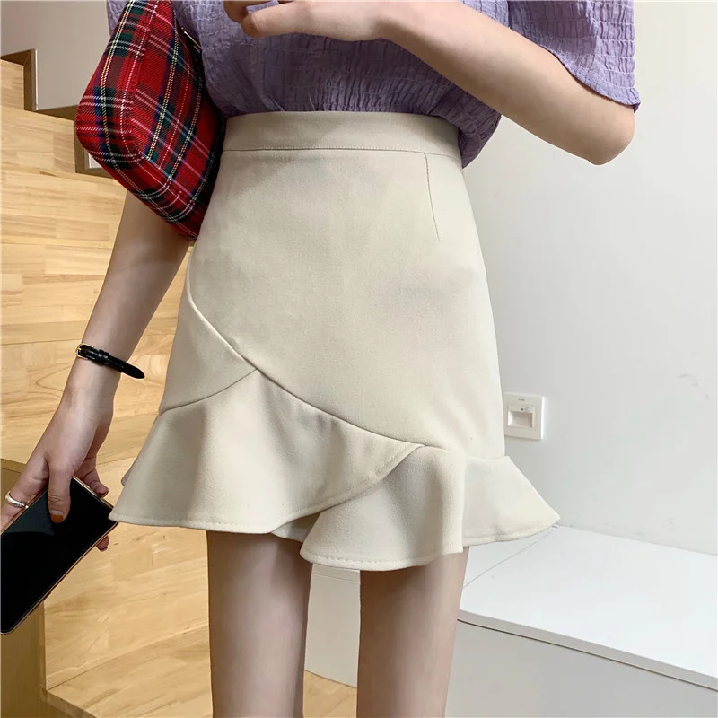 Sexy Skirts Women Summer Ruffles Korean Style Hip-skirt Slender Mini Fashion Solid Black Womens Faldas Chic Retro New
Sexy Skirts Women Summer Ruffles Korean Style Hip-skirt Slender Mini Fashion Solid Black Womens Faldas Chic Retro New