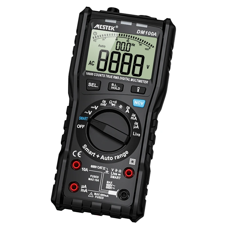 NCV Digital Multimeter DM100A 10000 counts Multimeters Auto Ranging AC/DC voltage Meter Tester Multimeter
NCV Digital Multimeter DM100A 10000 counts Multimeters Auto Ranging AC/DC voltage Meter Tester Multimeter