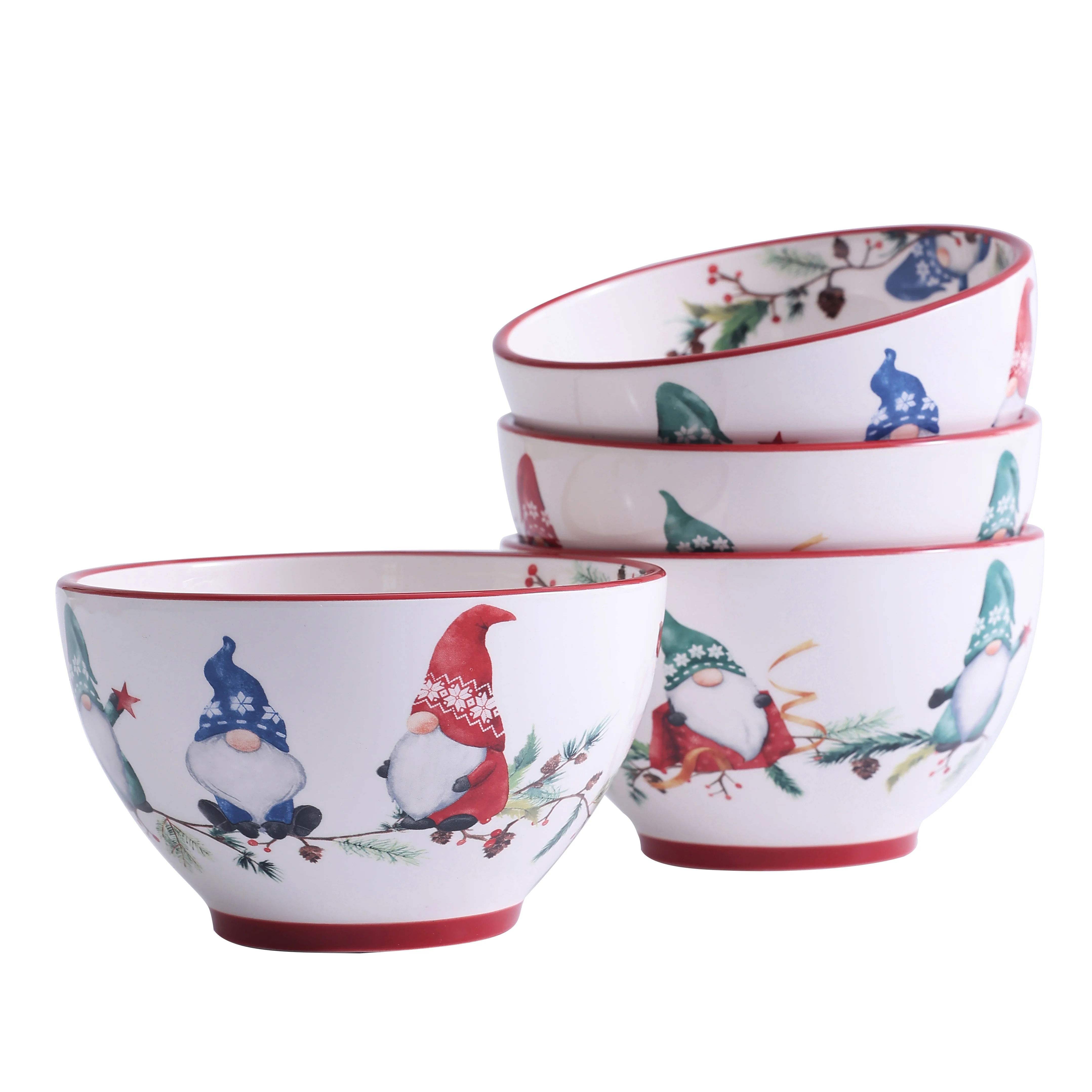 Bico Gnomes 29oz Ceramic Cereal Bowls, Set of 4, for Pasta, Salad, Cereal, Soup & Microwave & Dishwasher Safe
Bico Gnomes 29oz Ceramic Cereal Bowls, Set of 4, for Pasta, Salad, Cereal, Soup & Microwave & Dishwasher Safe