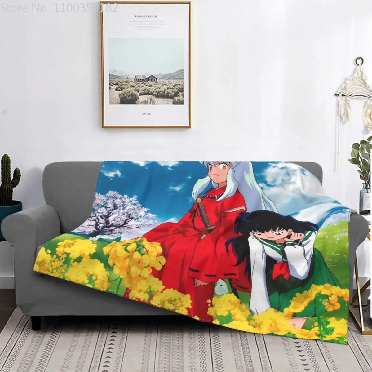 Classical Japanese Anime Inuyasha Blanket 3D Cartoon Printed Blanket Anime Character Blanket Flannel Blankets Sofa Blanket Decor
Classical Japanese Anime Inuyasha Blanket 3D Cartoon Printed Blanket Anime Character Blanket Flannel Blankets Sofa Blanket Decor