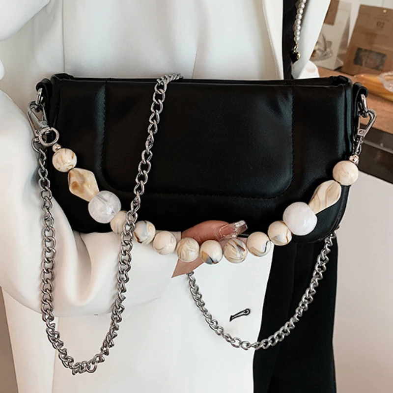 2022 New Ladies Beaded Shoulder Bag Fashion Trend Hot Selling Versatile Messenger Bag High Quality Chain Fashion Underarm Bag
2022 New Ladies Beaded Shoulder Bag Fashion Trend Hot Selling Versatile Messenger Bag High Quality Chain Fashion Underarm Bag
