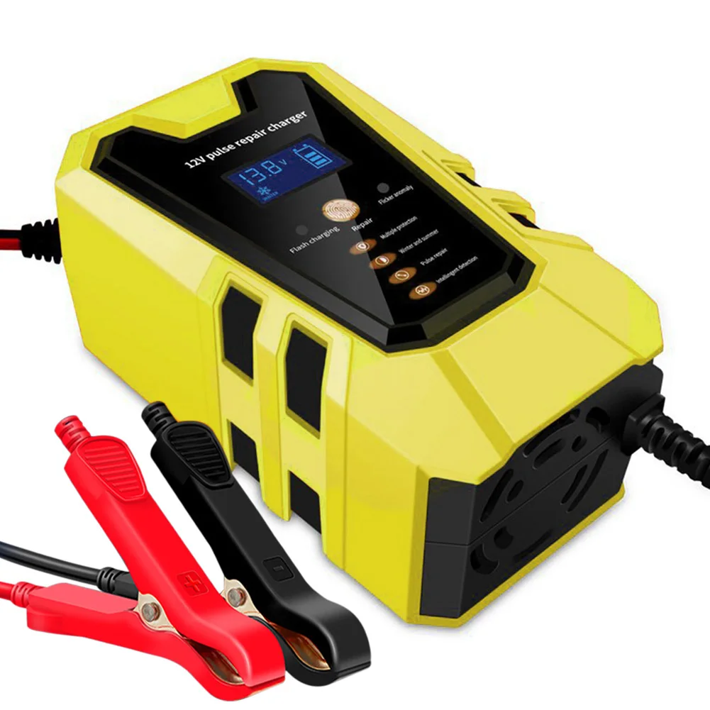 12V 6A 90W Large Power Car Battery Charger Battery Charger Maintainer for Truck Car AGM Lead Acid Battery Pulse Repair
12V 6A 90W Large Power Car Battery Charger Battery Charger Maintainer for Truck Car AGM Lead Acid Battery Pulse Repair