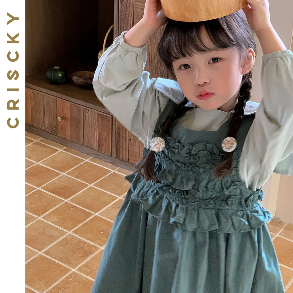 2023 Fashion Children Baby Girl Clothes Solid Long Sleeve Turn-down Collar Shirt Sleeveless Suspender Dress 2Pcs Outfits Clothes
2023 Fashion Children Baby Girl Clothes Solid Long Sleeve Turn-down Collar Shirt Sleeveless Suspender Dress 2Pcs Outfits Clothes