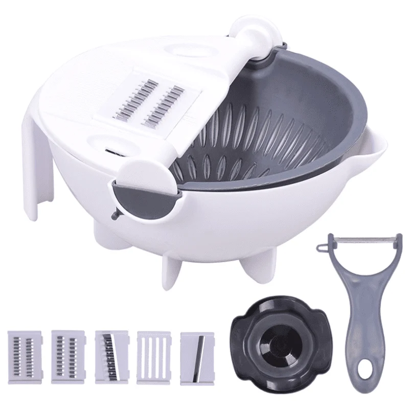 Multifunctional Vegetable Cutter with Draining Basket, Manual Kitchen Tool Household Potato Vegetable Fruit Chopper Grater Slice
Multifunctional Vegetable Cutter with Draining Basket, Manual Kitchen Tool Household Potato Vegetable Fruit Chopper Grater Slice