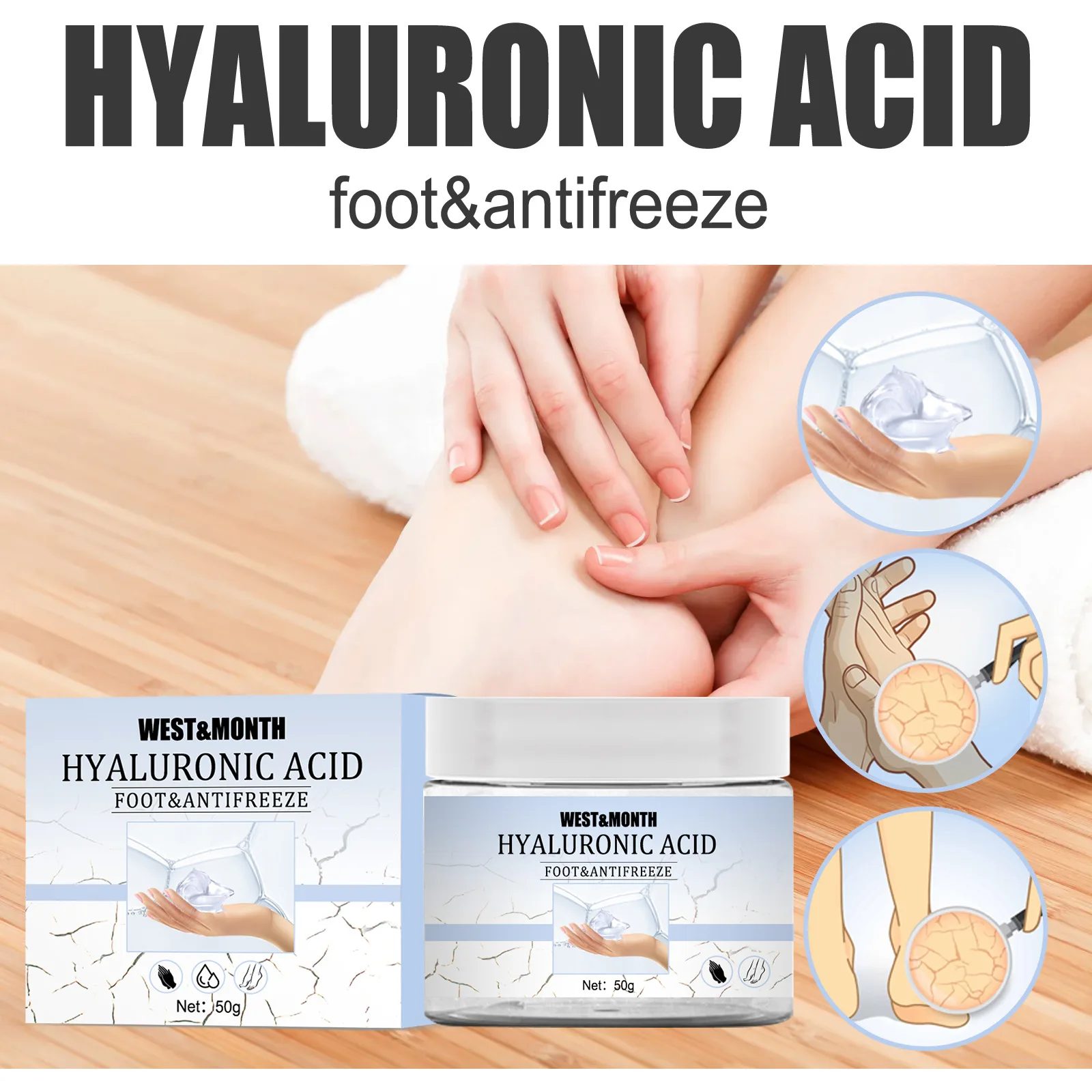 Hyaluronic Acid Anti Cracking Antifreeze Cream Hyaluronic Acid Essence Moisturizing Moisturizing Anti Breaking Exfoliating Cream
Hyaluronic Acid Anti Cracking Antifreeze Cream Hyaluronic Acid Essence Moisturizing Moisturizing Anti Breaking Exfoliating Cream