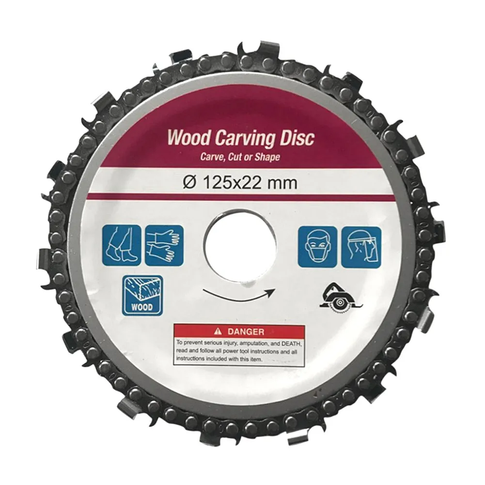 5 Inch 14-Teeth Grinder Chainsaw Disc for 125mm Angle Grinder 10000-13000 RPM Alloy Steel Wood Carving Disc Chain Grinder
5 Inch 14-Teeth Grinder Chainsaw Disc for 125mm Angle Grinder 10000-13000 RPM Alloy Steel Wood Carving Disc Chain Grinder