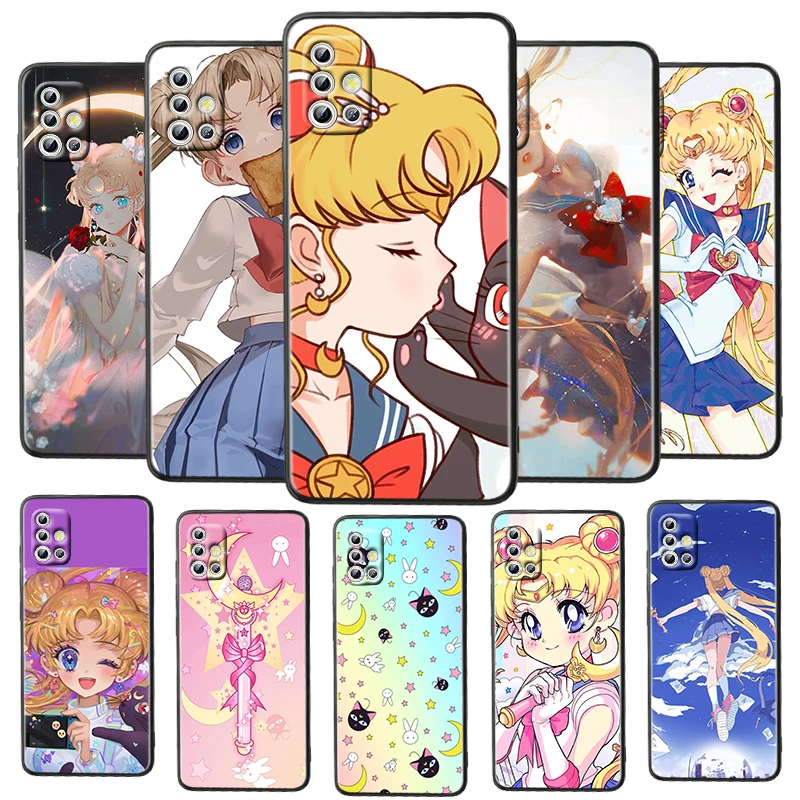 Anime Cute Sailor Moon For Samsung Galaxy A52S A72 A71 A52 A51 A12 A32 A21S 4G 5G Fundas Soft Black Phone Case Capa Coque Cover
Anime Cute Sailor Moon For Samsung Galaxy A52S A72 A71 A52 A51 A12 A32 A21S 4G 5G Fundas Soft Black Phone Case Capa Coque Cover