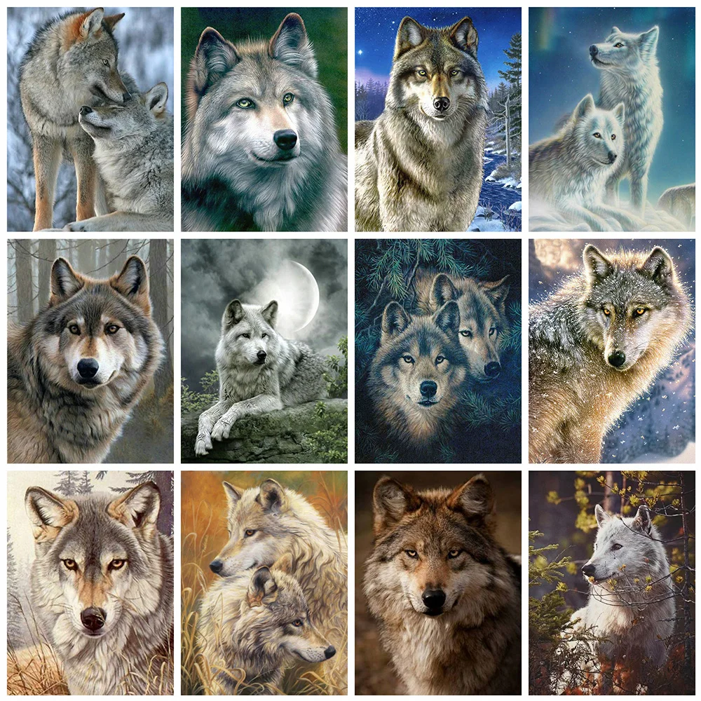 5D DIY Diamond Painting Wolf Cross Stitch Kit Embroidery Animals Mosaic Sale Rhinestone Pictures Home Decoration art
5D DIY Diamond Painting Wolf Cross Stitch Kit Embroidery Animals Mosaic Sale Rhinestone Pictures Home Decoration art