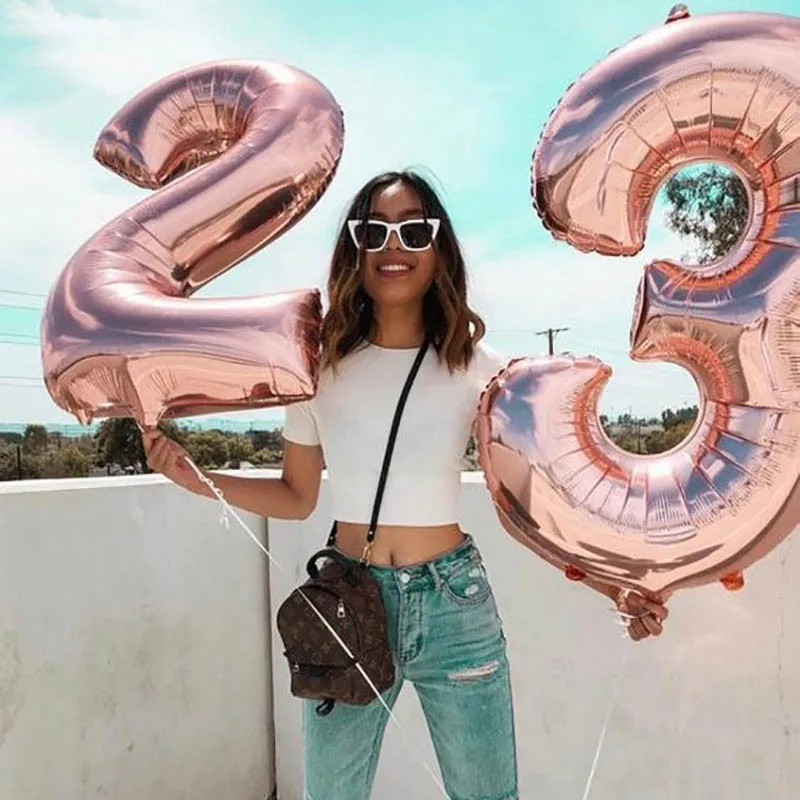 40inch Rose Gold Giant Foil Number Balloon Party Decor Birthday Balloon Anniversary Decor Baby Shower Decorations Foil Balloons
40inch Rose Gold Giant Foil Number Balloon Party Decor Birthday Balloon Anniversary Decor Baby Shower Decorations Foil Balloons