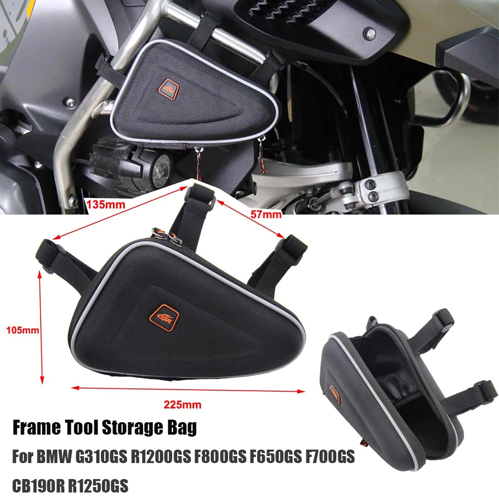 Frame Tool Storage Bag For BMW G310GS R1200GS F800GS F650GS F700GS CB190R R1250GS
Frame Tool Storage Bag For BMW G310GS R1200GS F800GS F650GS F700GS CB190R R1250GS
