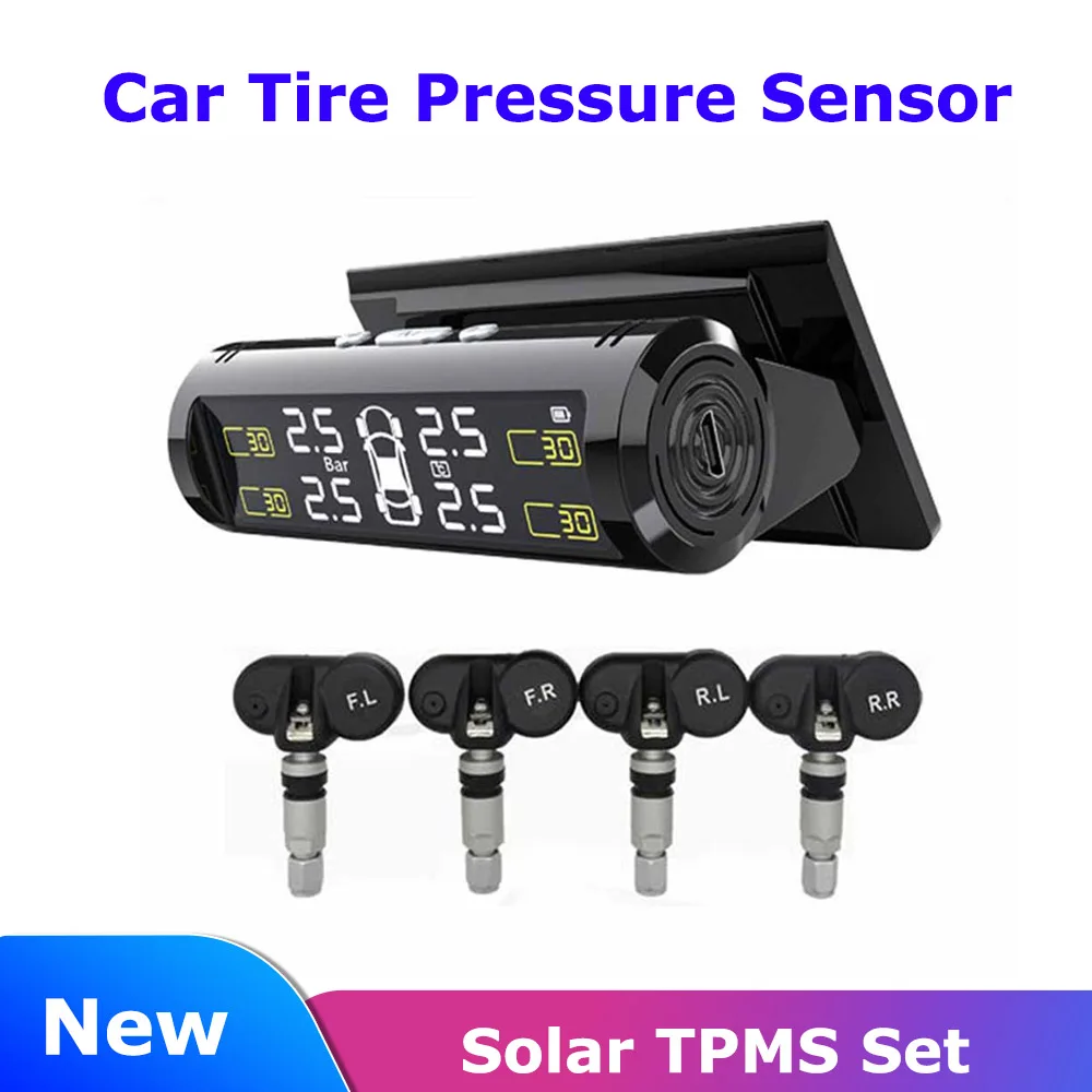 Solar TPMS Set Car Tire Pressure External Sensor Tyre Pressure Temperature Built in Buzzer Alarm Monitor System car accessories
Solar TPMS Set Car Tire Pressure External Sensor Tyre Pressure Temperature Built in Buzzer Alarm Monitor System car accessories