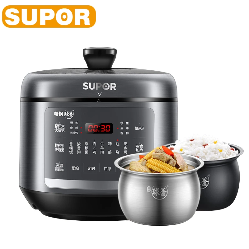 Electric Pressure Cooker 5L Smarter Multifunction Rice Cooker With Two High-quality Inner Pots 70KPA Pressure Cooker
Electric Pressure Cooker 5L Smarter Multifunction Rice Cooker With Two High-quality Inner Pots 70KPA Pressure Cooker