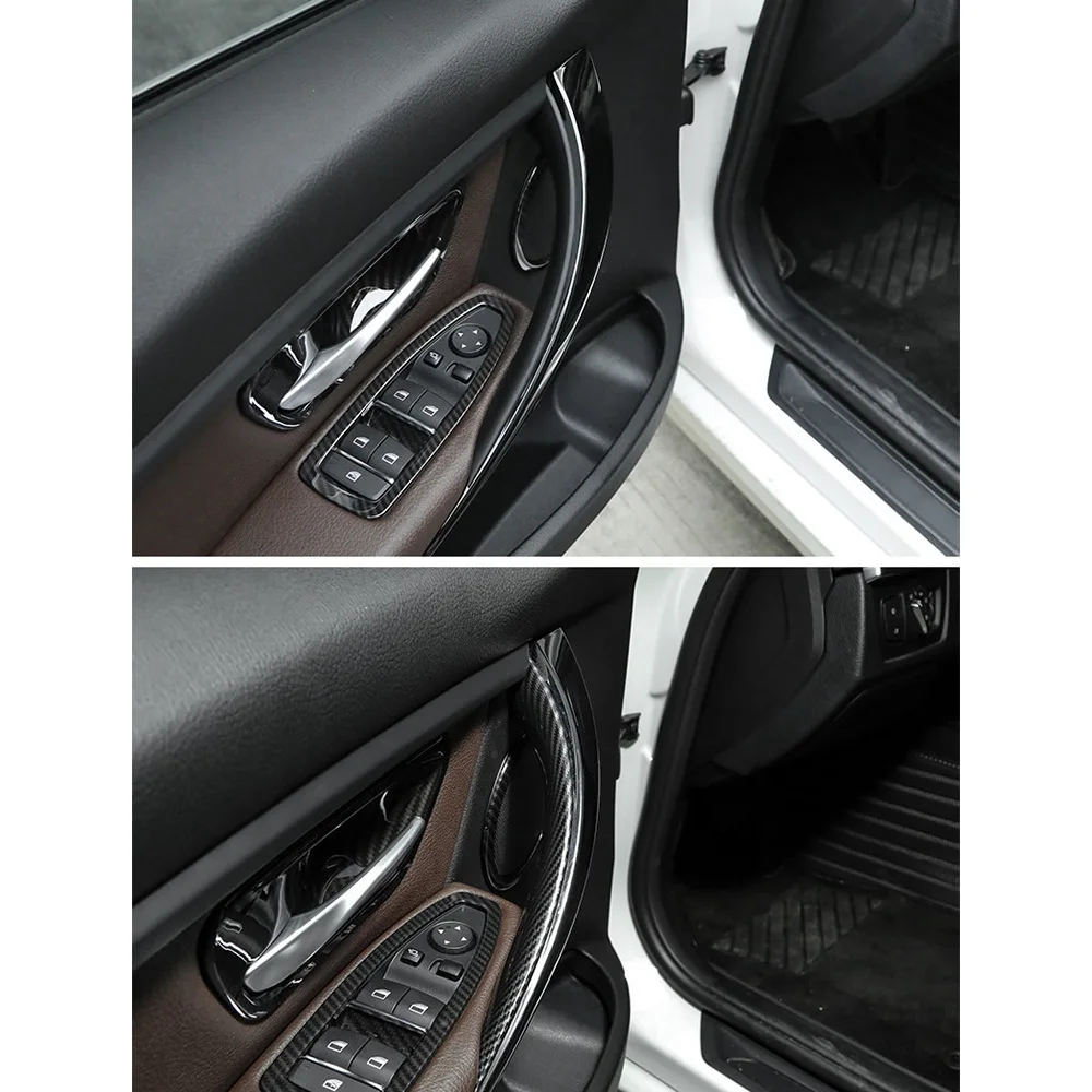 

2 шт. ABS защитный чехол на ручку интерьера дверной ручки для BMW 3 4 серии 3 серии GT F30 F35 2013-2019 черный