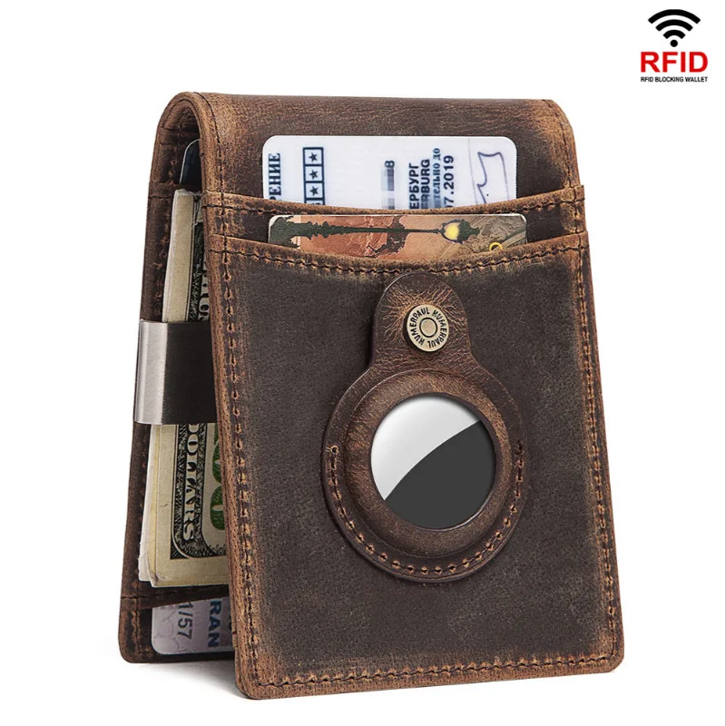 2023 New Wallets For Men RFID Coin Clip Top Layer Cowhide Card Holder Suitable For AirTag Coin Purses Dollar Clip Leather Wallet
2023 New Wallets For Men RFID Coin Clip Top Layer Cowhide Card Holder Suitable For AirTag Coin Purses Dollar Clip Leather Wallet