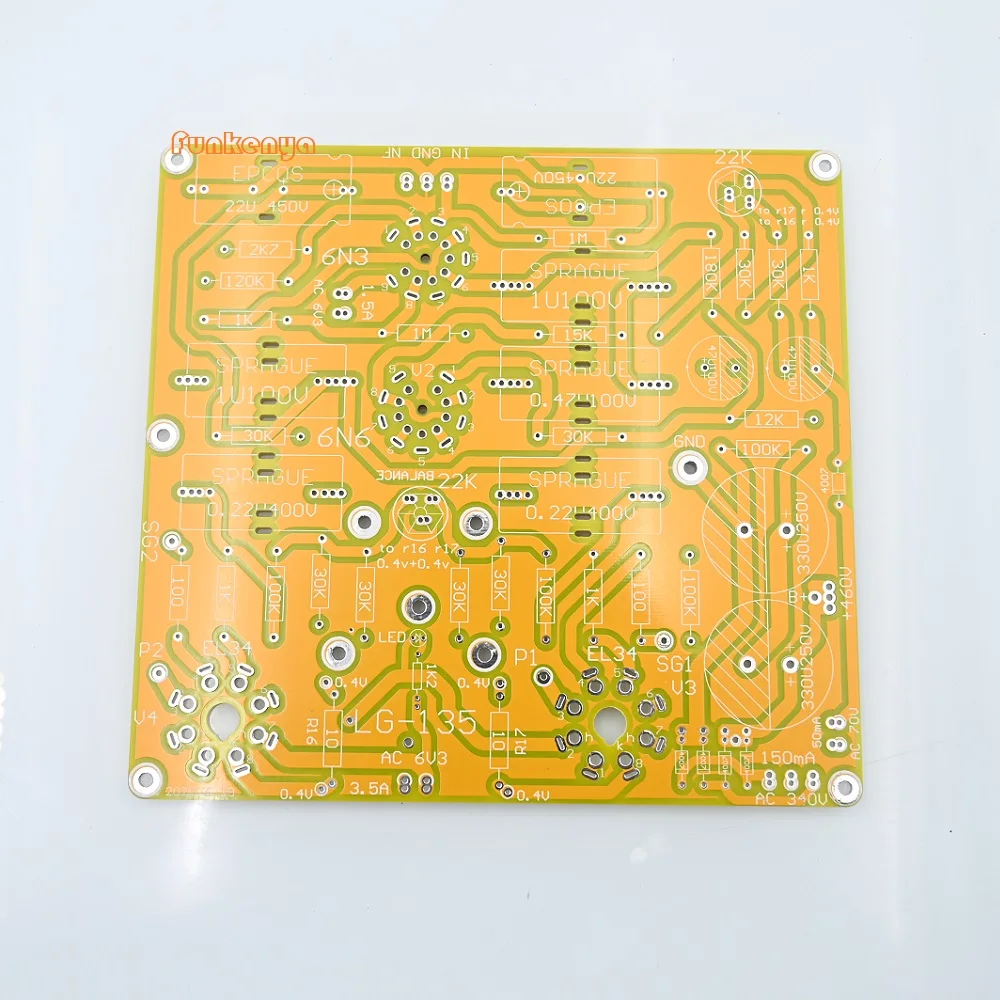 DIY PCB 6N3 6N6 EL34 Circuit Board 40W Mono Amplifier Empty Board
DIY PCB 6N3 6N6 EL34 Circuit Board 40W Mono Amplifier Empty Board