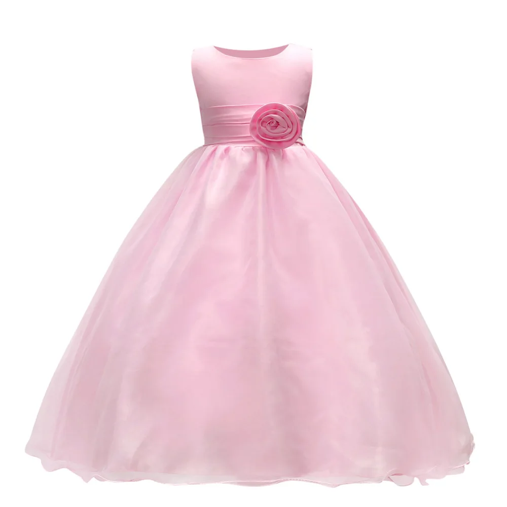 Rose Flower Girls Long Dress Mesh Sleeveless Kids Ball Gown with Belt Children Party Wedding Birthday Dresses for Formal Wear
Rose Flower Girls Long Dress Mesh Sleeveless Kids Ball Gown with Belt Children Party Wedding Birthday Dresses for Formal Wear