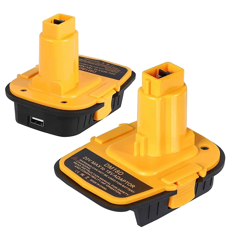 Адаптер DM18D для 2 батарей с USB, Модернизированный DCA1820, преобразует в литиевые батареи 20 в и M18
Адаптер DM18D для 2 батарей с USB, Модернизированный DCA1820, преобразует в литиевые батареи 20 в и M18