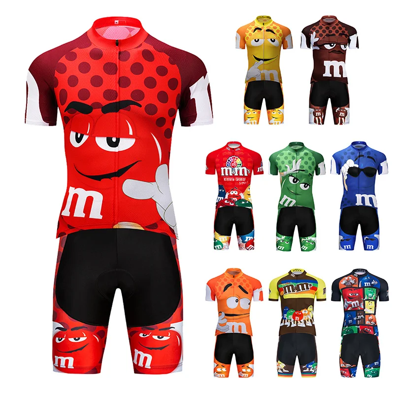 

Crossrider 2022 Funny Cycling Jersey Set MTB Red Bicycle Clothing Ropa Ciclismo Bike Clothes Summer Men‘s Short Maillot Culotte