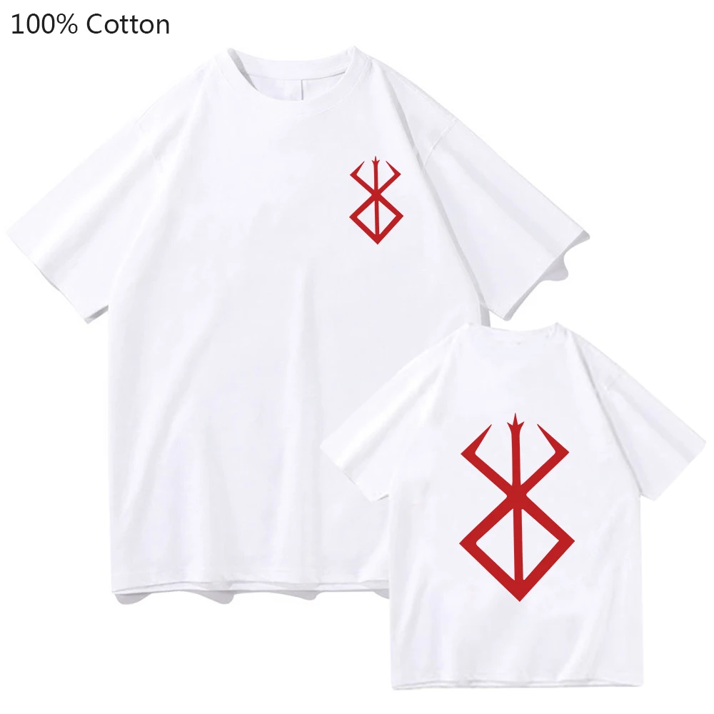 Kenpuu Denki Berserk Guts Printed T-shirt Women/Men Japanese Anime Short Sleeve Tee-shirt Summer 100% Cotton Top Tees Handsome
Kenpuu Denki Berserk Guts Printed T-shirt Women/Men Japanese Anime Short Sleeve Tee-shirt Summer 100% Cotton Top Tees Handsome