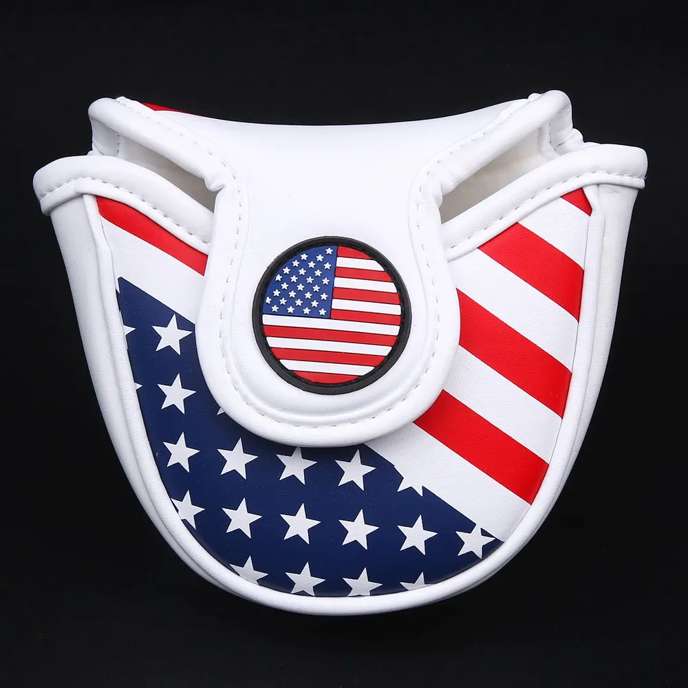 New Design Golf mid-mallet headcover putter cover USA-flag Style for Center-shaft or Side-shaft putter
New Design Golf mid-mallet headcover putter cover USA-flag Style for Center-shaft or Side-shaft putter