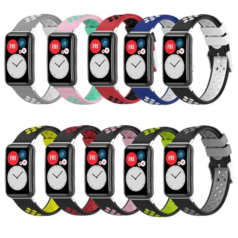 Силиконовый ремешок для смарт-часов Huawei Fit, двойной сменный Браслет Для Huawei Fit
Силиконовый ремешок для смарт-часов Huawei Fit, двойной сменный Браслет Для Huawei Fit