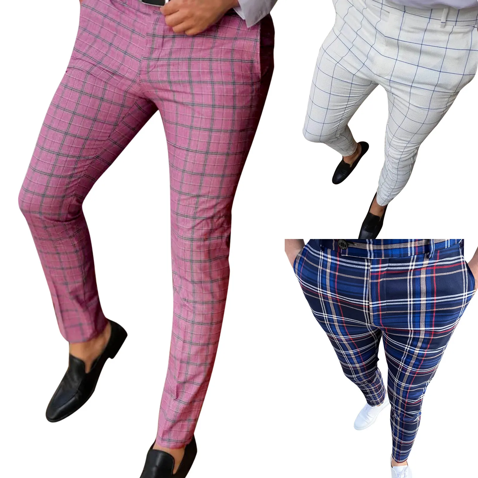 2023 New Pant Men'S Casual Plaid Pencil Pants Zipper Elastic Waist Pants Trousers Streetwear Pants Man Free Shipping
2023 New Pant Men'S Casual Plaid Pencil Pants Zipper Elastic Waist Pants Trousers Streetwear Pants Man Free Shipping