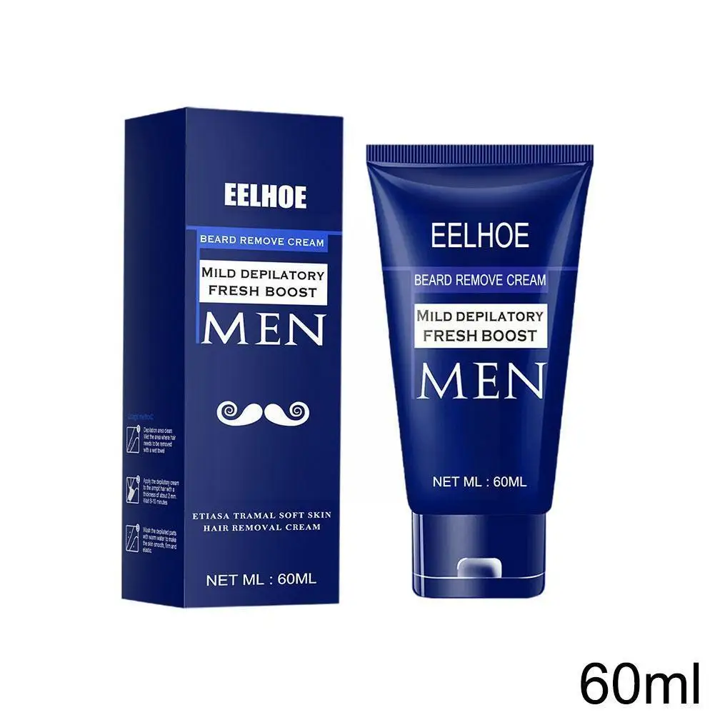 

Men Hair Removal Cream Gentle Cleaning Without Irritation Safe Depilatory Cream For Beard Body Chest Hair Armpit Body Care V2Z9