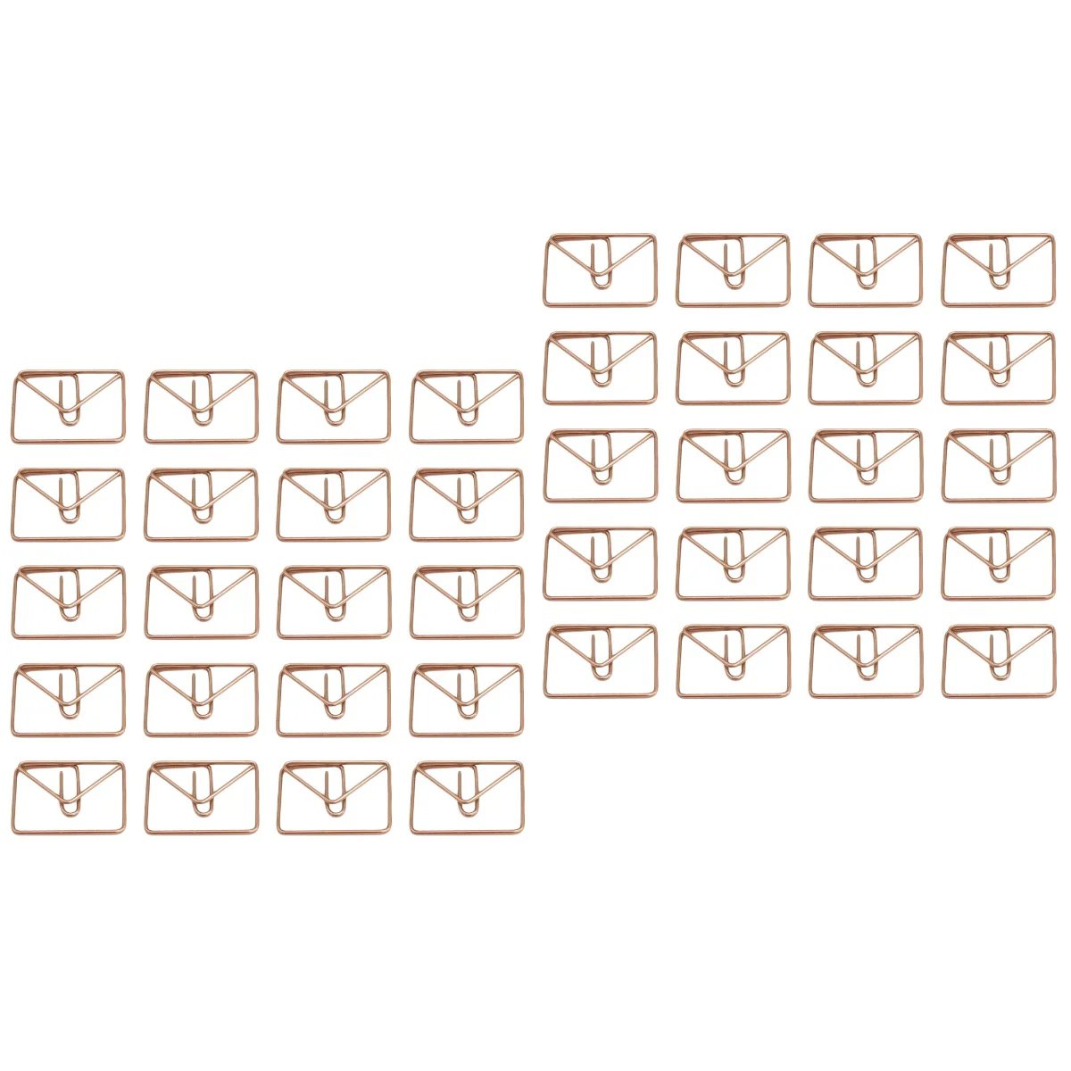 40 pcs Large Metal Paper Clips Envelop Shape Paper Simple Note Clips Portable Office Clamps(Rose Gold)
40 pcs Large Metal Paper Clips Envelop Shape Paper Simple Note Clips Portable Office Clamps(Rose Gold)