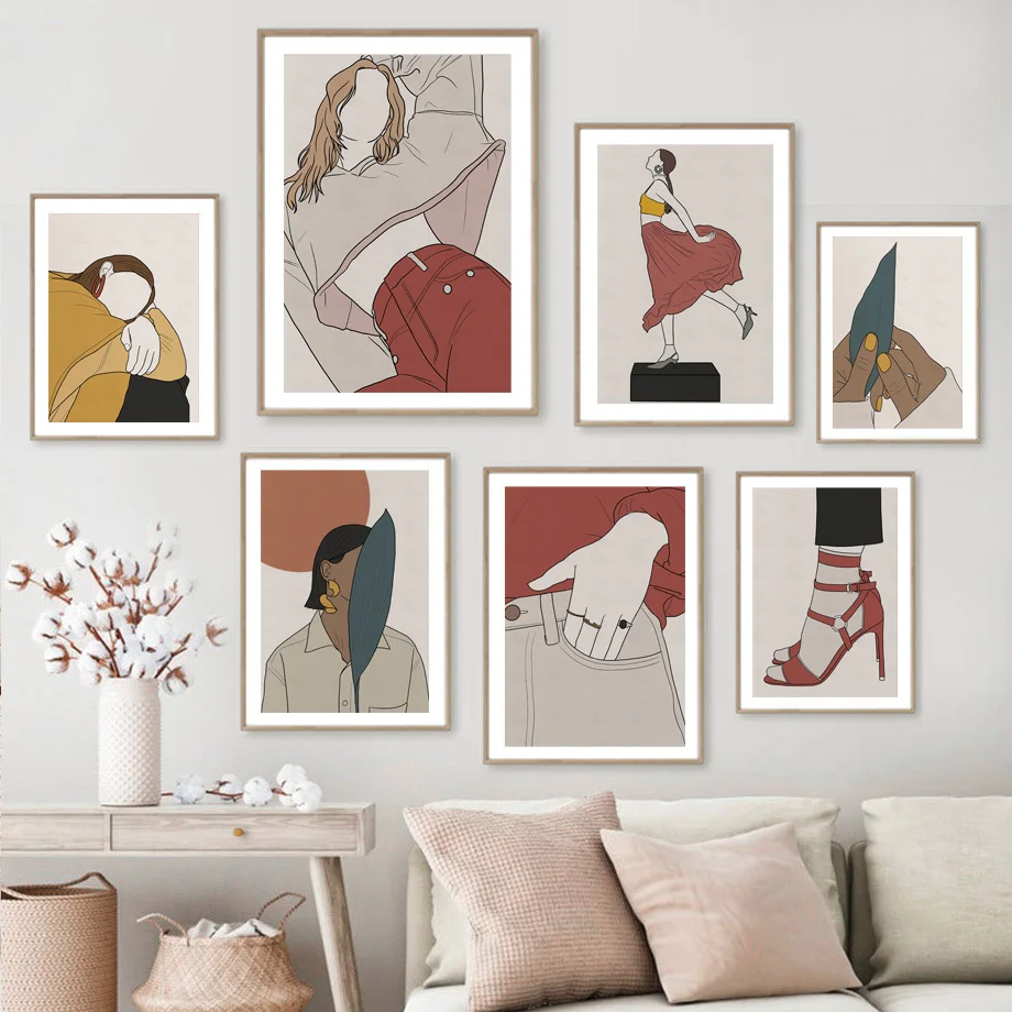 Nordic Posters And Prints Modern Women Fashion Dress High Heels Boho Wall Art Canvas Wall Picture For Living Room DecorPainting
Nordic Posters And Prints Modern Women Fashion Dress High Heels Boho Wall Art Canvas Wall Picture For Living Room DecorPainting