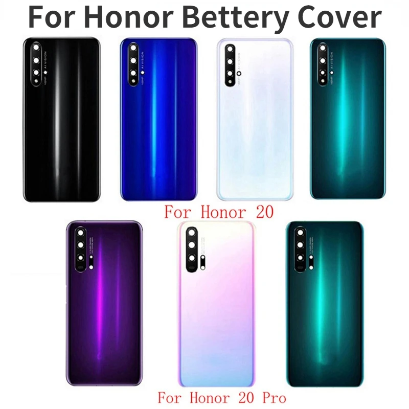 Задняя стеклянная крышка батарейного отсека, корпус, Задняя панель для Huawei Honor 20 20S 20Pro, задняя крышка + Замена объектива камеры 
Задняя стеклянная крышка батарейного отсека, корпус, Задняя панель для Huawei Honor 20 20S 20Pro, задняя крышка + Замена объектива камеры