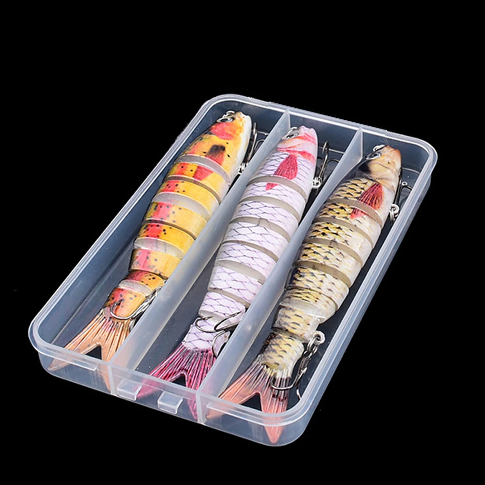 3 Pcs Fishing Lures for Bass Trout Multi Jointed Swimbaits Slow Sinking Wobblers for Freshwater Saltwater Fishing Lure Kit
3 Pcs Fishing Lures for Bass Trout Multi Jointed Swimbaits Slow Sinking Wobblers for Freshwater Saltwater Fishing Lure Kit