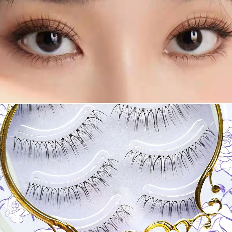4Pairs False Eyelashes Thin Transparent Stem Naturally Simulated Fake Eyelashes Beginner Makeup Tools Hand Made Lash Light Lashe
4Pairs False Eyelashes Thin Transparent Stem Naturally Simulated Fake Eyelashes Beginner Makeup Tools Hand Made Lash Light Lashe