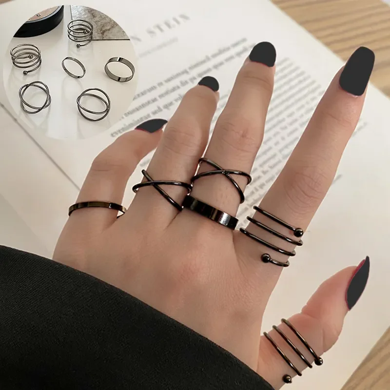 17KM Punk Finger Rings Minimalist Smooth Black Geometric Metal Rings for Women Girls Party Bijoux Femme Jewelry
17KM Punk Finger Rings Minimalist Smooth Black Geometric Metal Rings for Women Girls Party Bijoux Femme Jewelry