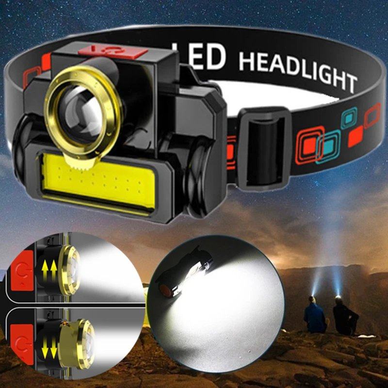 Portable Mini Powerful LED Headlamp High power led flashlights USB Rechargeable Waterproof Camping Headlight Cycling Flashlight
Portable Mini Powerful LED Headlamp High power led flashlights USB Rechargeable Waterproof Camping Headlight Cycling Flashlight