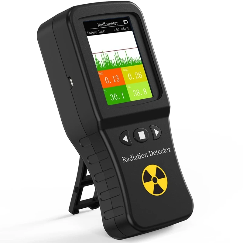 Geiger Counter Nuclear Radiation Detector With TFT Display, Temperature And Humidity, Rechargeable Radiation Monitor
Geiger Counter Nuclear Radiation Detector With TFT Display, Temperature And Humidity, Rechargeable Radiation Monitor