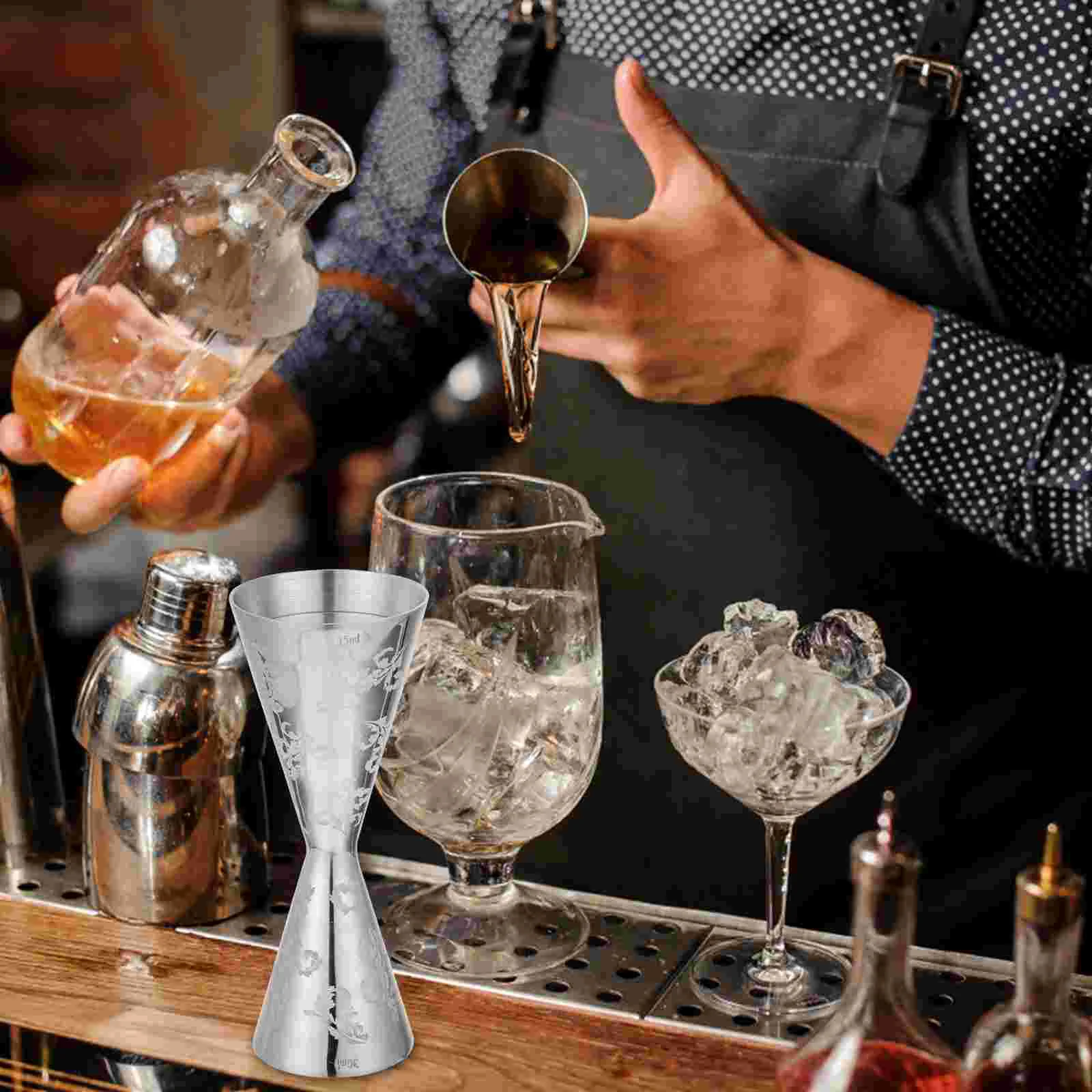 Double Cocktail Jigger Japanese Jigger Stainless Steel Bar Bartending Cocktail Measuring Jigger Cup Bar Tools
Double Cocktail Jigger Japanese Jigger Stainless Steel Bar Bartending Cocktail Measuring Jigger Cup Bar Tools
